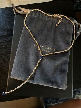 BNWT Karen Lazar lariat necklace